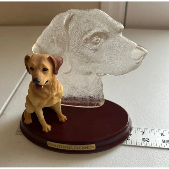 Vintage Faithful Friend Labs Loved & Loving Bradford Exchange Dog Figurine - Picture 6 of 6